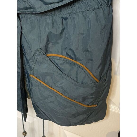 Vintage Julia Michaels Ski Jacket Winter Coat Hood Fur Trim Floral Y2K 90s - Picture 4 of 16